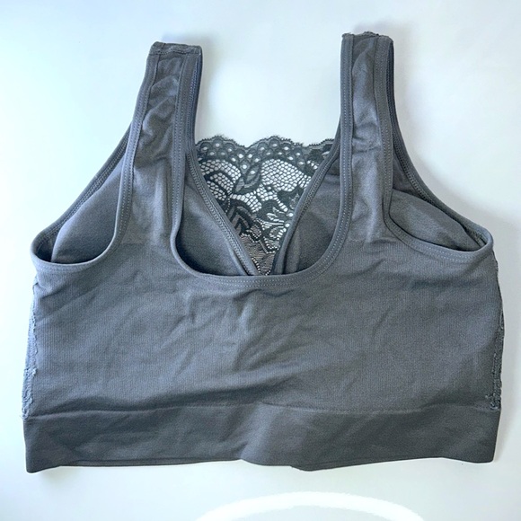 Rhonda Shear 3 Bra Camisole Bundle Size M/L Grey Blue Brown Feminine Work Casual - Picture 8 of 13